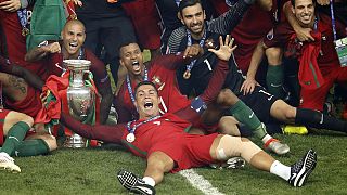 Portugal crowned European Champions after Ronaldo was forced off injured in the first half