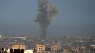 Image: Israeli air strike in the Gaza Strip