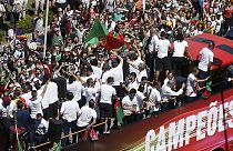 Avrupa Şampiyonu Portekiz Milli Takımı'na coşkulu karşılama