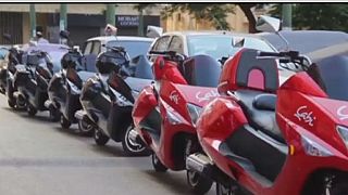 Egypt: Motorcycle taxis provide faster option through congested traffic.