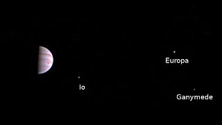 ارسال اولین تصاویر گرفته شده از مدار مشتری توسط کاوشگر جونو