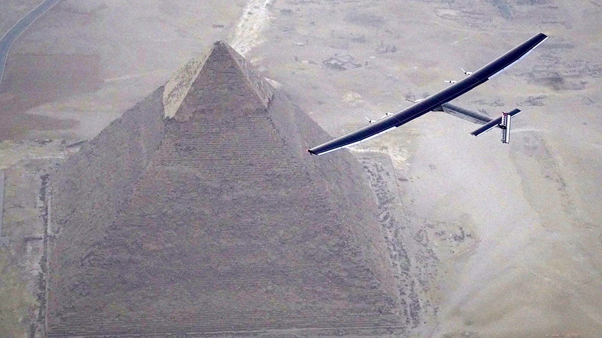 Solar Impulse 2 touches down in Cairo in penultimate leg of historic tour