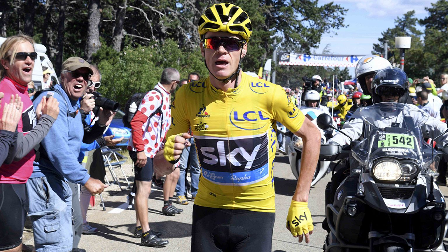 Fransa Bisiklet Turu: Froome ecel terleri döktü