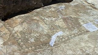 Kıbrıs'ta Roma dönemine ait mozaik bulundu