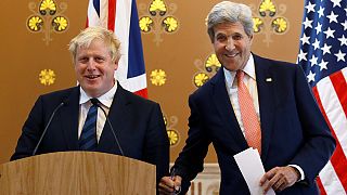 No apologies: Boris Johnson holds first press conference with Kerry