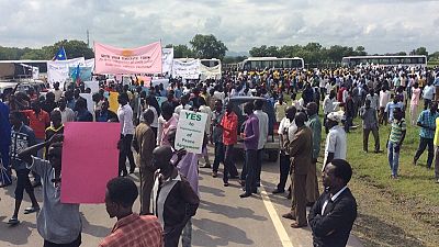 Protest in Juba against planned deployment of AU forces to South Sudan