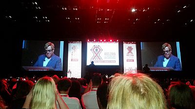 Elton John & Bill Gates attend AIDS conference in Durban