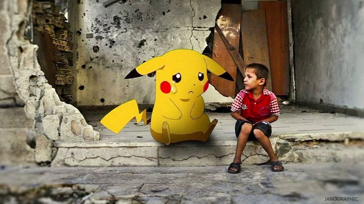 Könnyező pokémonok a szíriai gyermekekért