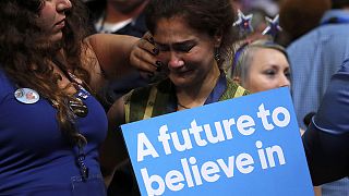 Etats-Unis : à la Convention démocrate, les partisans de Bernie Sanders ne s'avouent pas vaincus