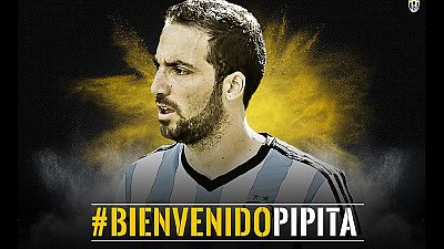 Higuain is third most expensive player after £75.3m move to Juventus