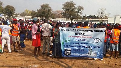 Zimbabwean women march against economic crisis and police brutality