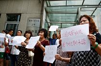 Protesta en Pekín para que prosiga la búsqueda de restos del vuelo MH370 de Malaysia Airlines