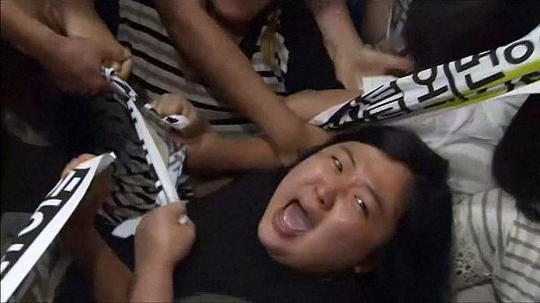 احتجاجات على صفقة "نساء المتعة" في كوريا الجنوبية احتجاجات على صفقة "نساء المتعة" في كوريا الجنوبية