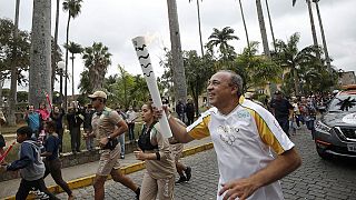 Olympic torch arrives in Rio de Janeiro