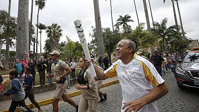 Olympic torch arrives in Rio de Janeiro