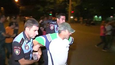 Policeman shot dead as Armenia hostage siege escalates
