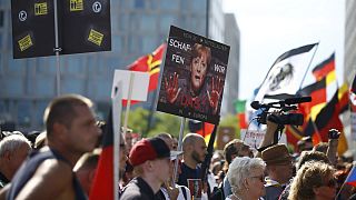 Berlin: Demonstration gegen Flüchtlinge