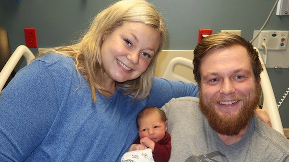 Wife saves husband's life then gives birth