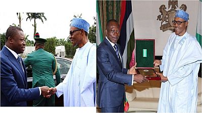Presidents of Benin and Togo on official visits to Nigeria [Photos]