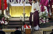 Fransa'daki kilise saldırısında ölen rahip son yolculuğuna uğurlandı