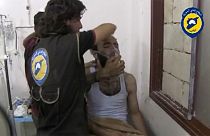 Video footage released of suspected chlorine gas attack in Syria