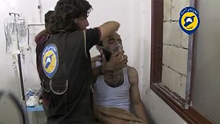 Video footage released of suspected chlorine gas attack in Syria