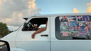 Image: Cesar Sayoc's van is seen in Boca Raton, Florida