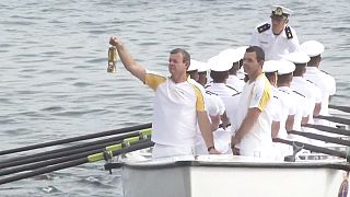 Olympic torch arrives in Rio de Janeiro