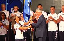 Koszovói sportolók koszovói zászló alatt
