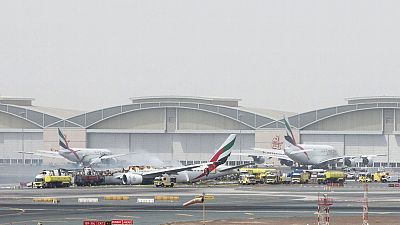 Firefighter dies while battling blaze after Emirates airline crash-lands in Dubai