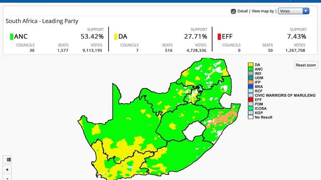 election news live south africa