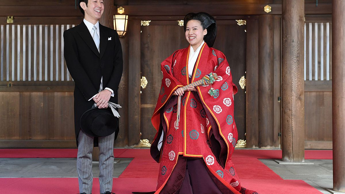 Image: Japanese Princess Ayako and Kei Moriya wedding ceremony
