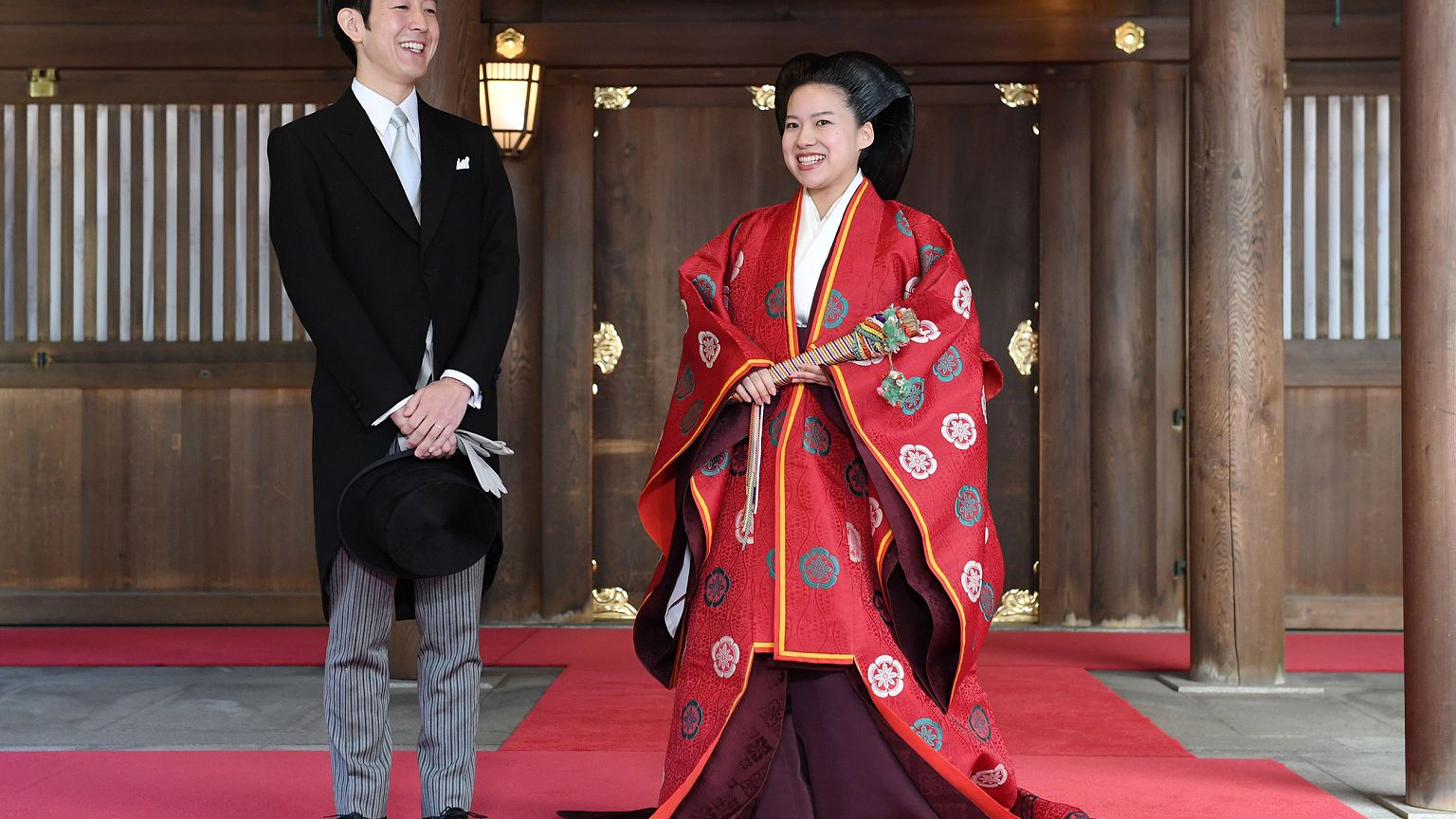 Image: Japanese Princess Ayako and Kei Moriya wedding ceremony