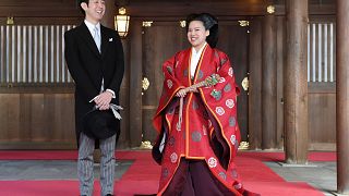 Image: Japanese Princess Ayako and Kei Moriya wedding ceremony