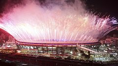 Olympische Spiele in Rio feierlich eröffnet - Stimmung an Copacabana durch Demonstrationen getrübt