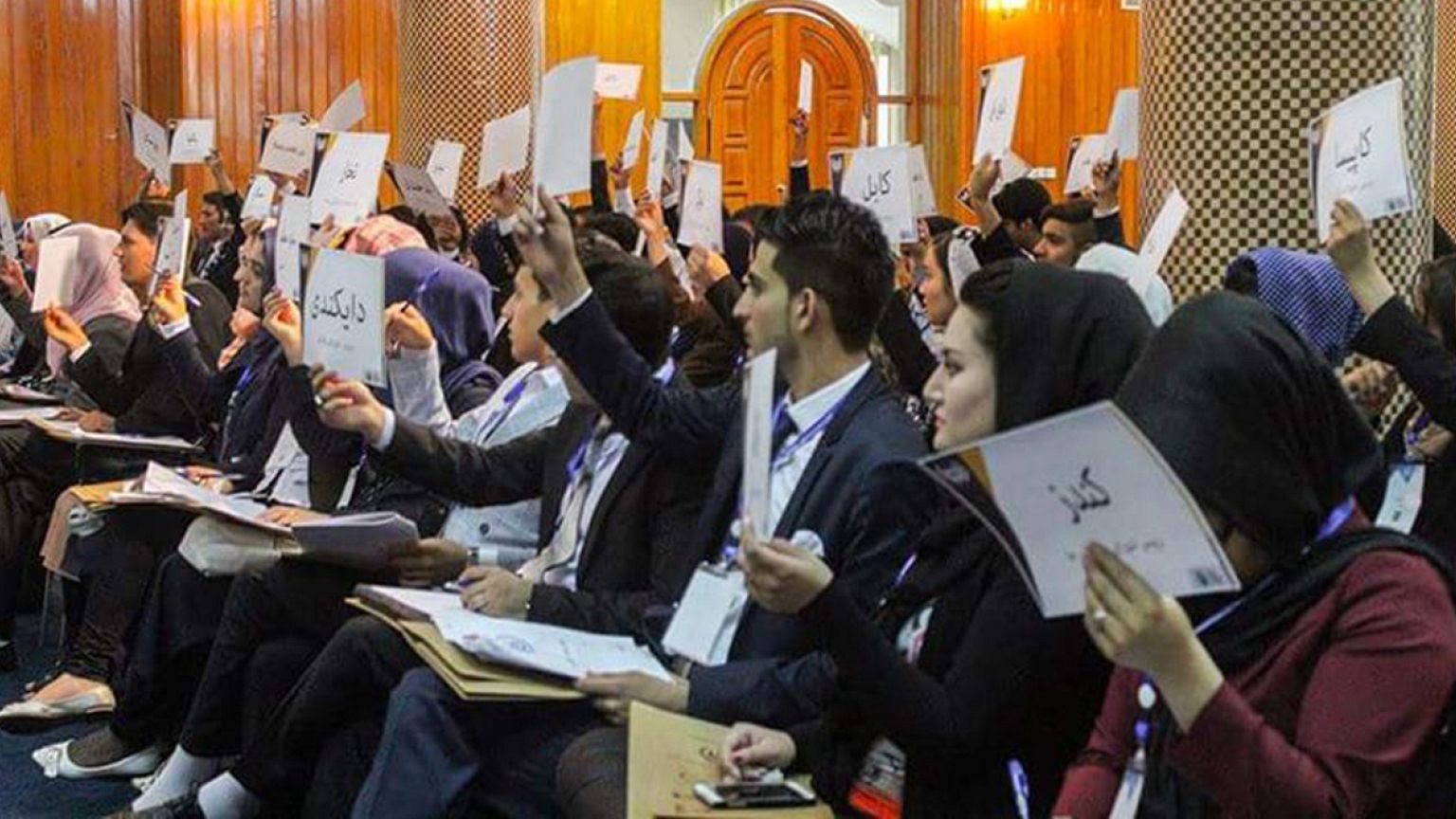 شبیه سازی سازمان ملل در افغانستان برای عبور از قدرت سنتی