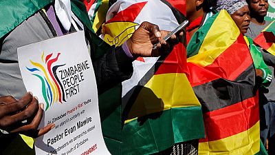 Zimbabwe anti-government protest during cricket game in Bulawayo