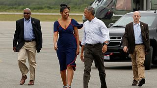 آغاز تعطیلات تابستانی باراک اوباما و خانواده