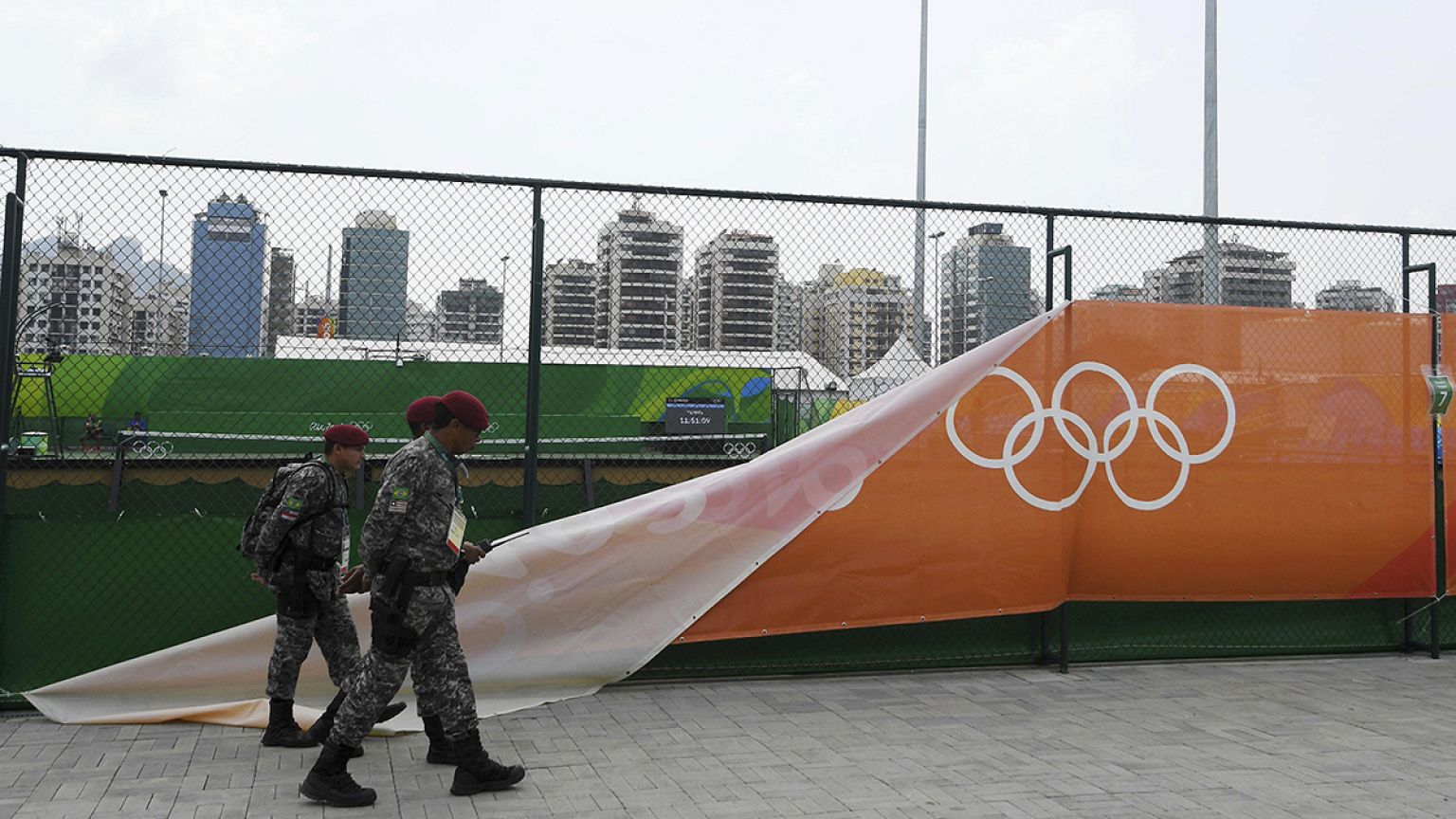 Winds, security and more doping scandals leave Rio Olympic organisers struggling