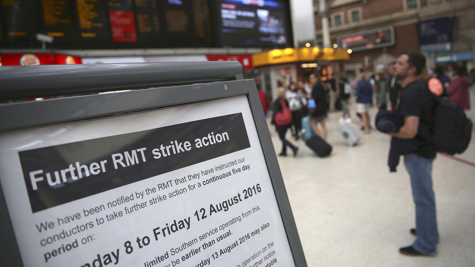Fünf Tage Streik bei der Bahn in Südengland