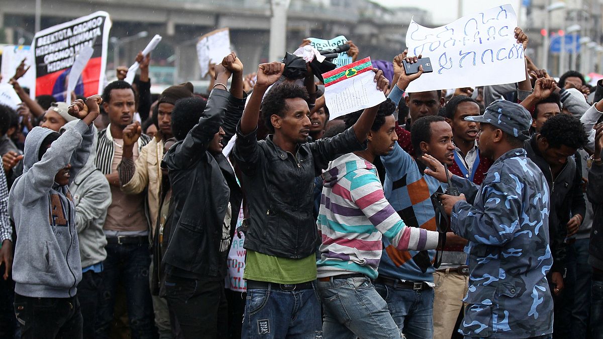 Manifestantes silenciados na Etiópia