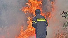 Στις φλόγες και πάλι η Εύβοια - Φωτιές σε Κύμη και Κάρυστο