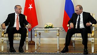 Russian and Turkish presidents meet to discuss restoring relations