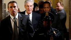 Image: Special Counsel Robert Mueller departs after briefing members of the