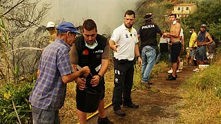 Fierce battle against raging wildfires continues in Portugal