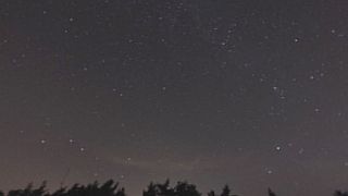 The Perseid meteor shower at its peak