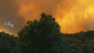Fires rage across southern Europe