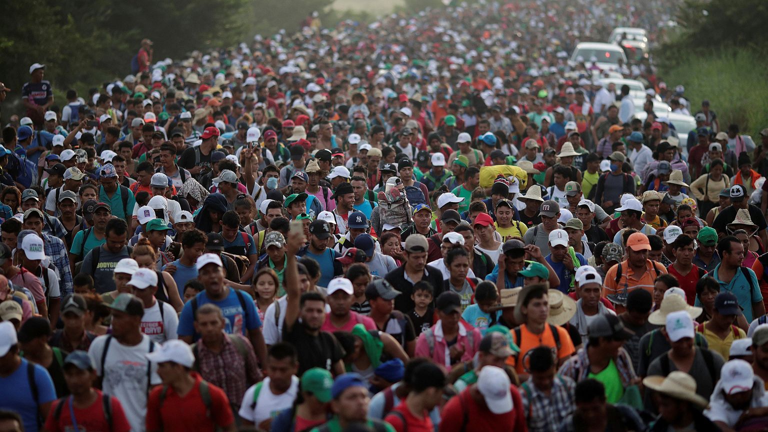 Image: Migrant caravan