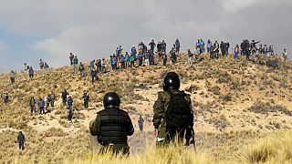 درگیری در جریان تظاهرات معدنچیان بولیوی