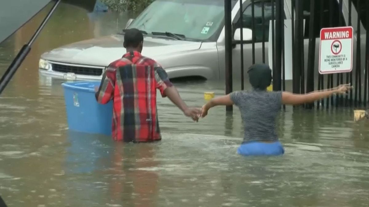 Dramatic video emerges of rescue in flood-hit Louisiana